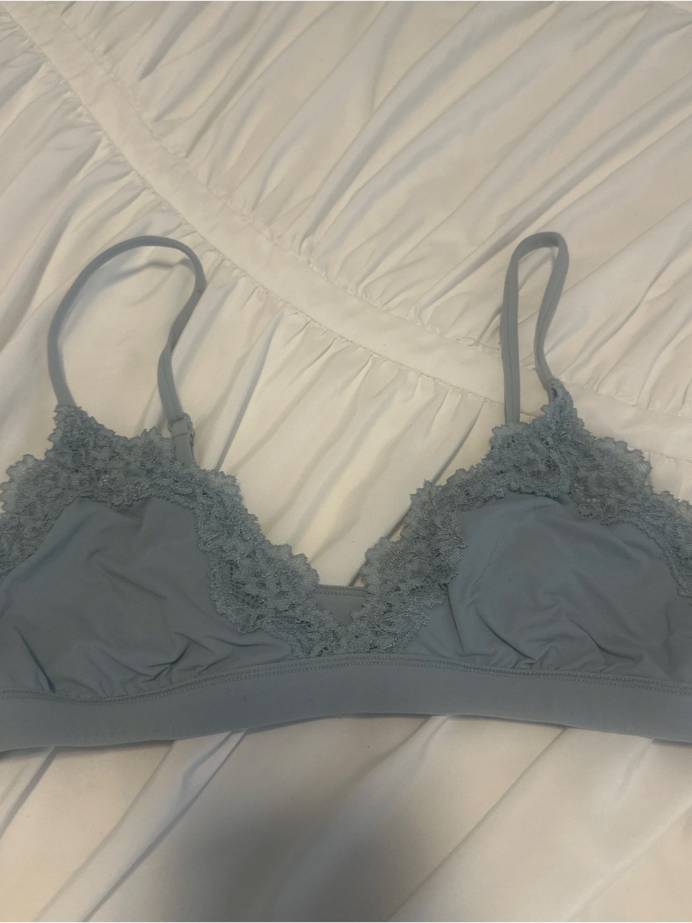Skims blue lace bralette